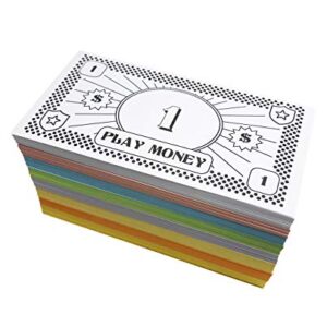 Opoly Play Money – 520Pcs Play Money for Board Games – 65 of Each Bill in 8 Denominations – $1, 5, 10, 20, 50, 100, 500, & $1000