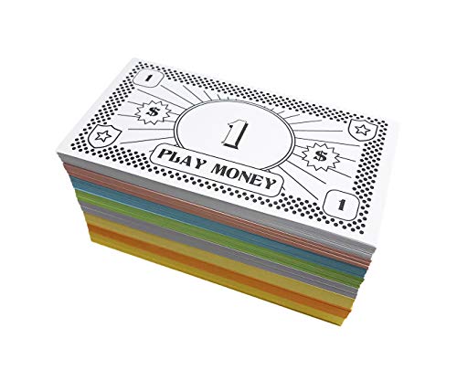 Opoly Play Money – 520Pcs Play Money for Board Games – 65 of Each Bill in 8 Denominations – $1, 5, 10, 20, 50, 100, 500, & $1000