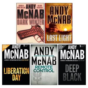 andy mcnab 5 books collection set(liberation day, dark winter, remote control, last light, deep black)