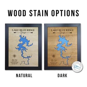 Personalized House Decor Wood Lake Map of Any Lake - Customized Handmade Gifts for Lake House Wall Decor