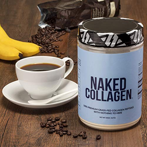 Naked Collagen - Collagen Peptides Protein Powder, 60 Servings Pasture-Raised, Grass-Fed Hydrolyzed Collagen Supplement | Paleo Friendly, Non-GMO, Keto, Gluten Free | Unflavored 20oz