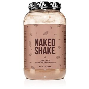 naked shake – chocolate protein powder – plant based protein shake from us & canadian farms with mct oil, gluten-free, soy-free, no gmos or artificial sweeteners – 30 servings