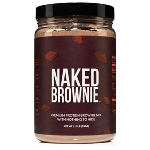 naked brownie – high protein brownie mix, no artificial sweeteners, 15g protein, only 9g sugar, gluten free, non-gmo, no soy – 1.2 lb