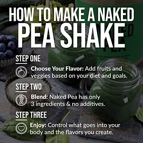 Naked Pea - Vanilla Pea Protein - Pea Protein Isolate from North American Farms - 5lb Bulk, Plant Based, Vegetarian & Vegan Protein. Easy to Digest, Non-GMO, Gluten Free, Lactose Free, Soy Free