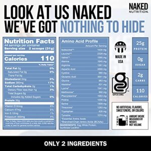 NAKED nutrition 3LB Non-GMO Egg White Protein Supplement Powder, Unflavored, No Additives, Paleo, Dairy Free, Gluten Free, Soy Free – 25g Protein, 44 Servings, 3 pounds