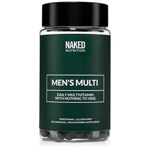 men’s multi – daily multivitamin for men – a, c, e, selenium, zinc, fruit and super green extracts and more to boost immune support – gluten-free and vegetarian daily vitamins – 60 capsules