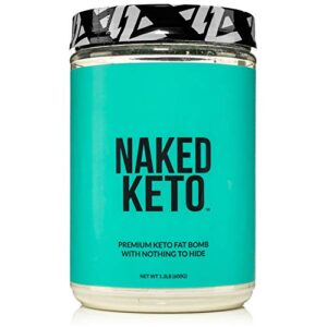 naked keto – premium keto fat bomb powder – unflavored – only two ingredients – gluten-free, soy free keto supplement with no gmos and no artificial sweeteners – 1.3 lb