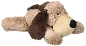 brown dog warmies – cozy plush heatable lavender scented stuffed animal