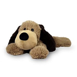 Brown Dog Warmies - Cozy Plush Heatable Lavender Scented Stuffed Animal