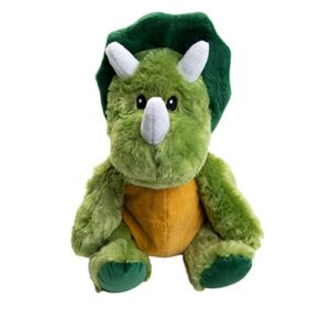 warm pals microwavable lavender scented plush toy weighted stuffed animal – dino dinosaur