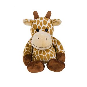 warmies plush heat up microwavable soft cuddly toys with a lavender scent, giraffe