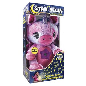 ontel star belly dream lites, stuffed animal night light, magical pink and purple unicorn – projects glowing stars & shapes in 6 gentle colors, as seen on tv