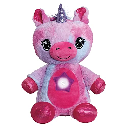 Ontel Star Belly Dream Lites, Stuffed Animal Night Light, Magical Pink and Purple Unicorn - Projects Glowing Stars & Shapes in 6 Gentle Colors, As Seen on TV