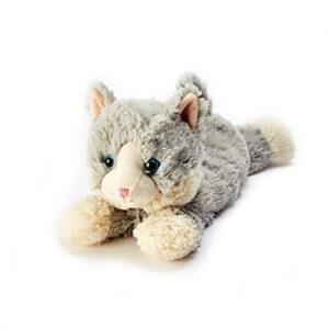 Warmies Gray Cat Cozy Plush Heatable Lavender Scented Stuffed Animal & g Cozy Plush Heatable Lavender Scented Stuffed Animal