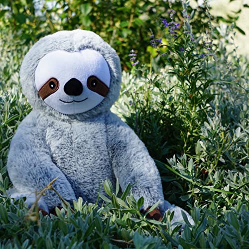 SENSORY4U Weighted Stuffed Animal- Super Soft, Cute Bear Weighted Sloth Stuffed Animal- 2.5lbs Weight for Comfort and Stress Relief- Durable, Comfy Weighted Plush Toy for Kids & Adults