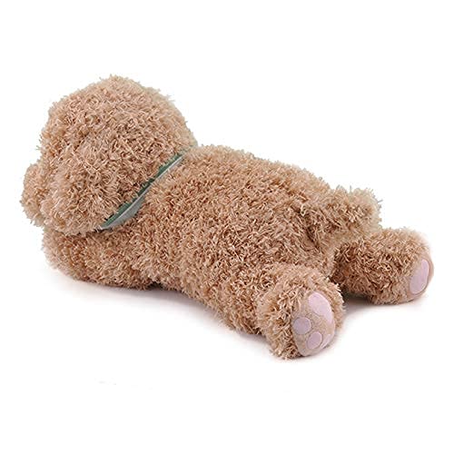 Moonovator - Stuffed Golden Doodle Dog Plush Animal Soft Toy, Cute, Cuddly, Gift for Kids and Those Who Love Plush Toys, 11 inches (Light Brown in Color)