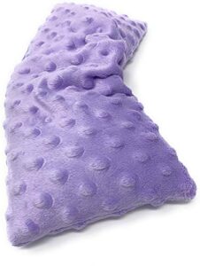 large 14×5.5” heating pad & cold herbal shoulder wrap-microwavable heating & cooling neck wrap- hot heated pad with moist heat therapy for back pain, migraine relief & muscle relaxation (lavender)