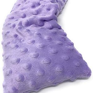 Large 14x5.5” Heating Pad & Cold Herbal Shoulder Wrap-Microwavable Heating & Cooling Neck Wrap- Hot Heated Pad with Moist Heat Therapy for Back Pain, Migraine Relief & Muscle Relaxation (Lavender)