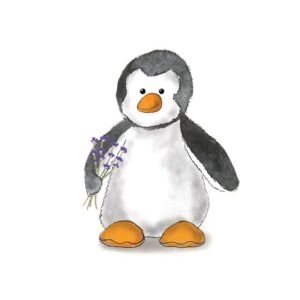 warmies Penguin Cozy Plush Heatable Lavender Scented Stuffed Animal