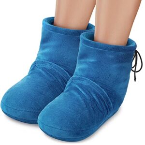 microwaveable booties and feet warmers – deep-penetrating heat for relieving foot stiffness, sore muscles and joints, achilles tendinitis, plantar fasciitis – slippers for women & men