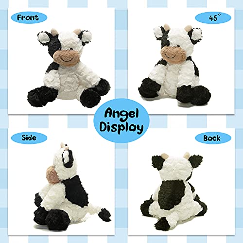 HooYiiok Cow Stuffed Animals Cute Adorable Soft Plush Cow Toy Great Birthday Gift for Kids 9 inches
