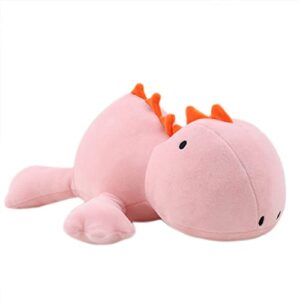 dinosaur weighted plush, 24″ 3.5 lbs character weighted stuffed animals series, cute dino plushie dolls throw pillow birthday gifts for children kids adults (pink)