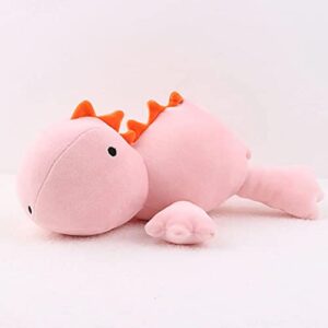 Dinosaur Weighted Plush, 24" 3.5 lbs Character Weighted Stuffed Animals Series, Cute Dino Plushie Dolls Throw Pillow Birthday Gifts for Children Kids Adults (Pink)