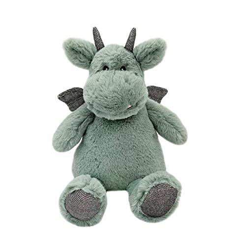 MON AMI Dax Dragon Stuffed Animal- Warmies Microwaveable Plush Pal with Aromatherapy Lavender Scent for Babies and Kids - Stuffed Grey Dragon Plush 11"