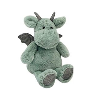 MON AMI Dax Dragon Stuffed Animal- Warmies Microwaveable Plush Pal with Aromatherapy Lavender Scent for Babies and Kids - Stuffed Grey Dragon Plush 11"