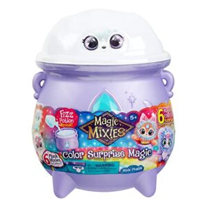 magic mixies color surprise magic cauldron. reveal a mixie plushie from the fizzing cauldron and discover 6 magical color change surprises – styles may vary – non-electronic
