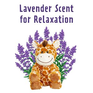 1i4 Group Warm Pals Microwavable Lavender Scented Plush Toy Weighted Stuffed Animal - Flirty Giraffe