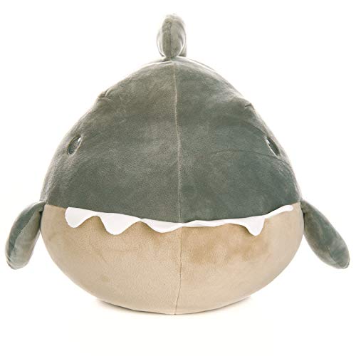 Cuddle Pal - Round Large Shark - Shadow - Stuffed Animal Plush 11.5",Multicolor