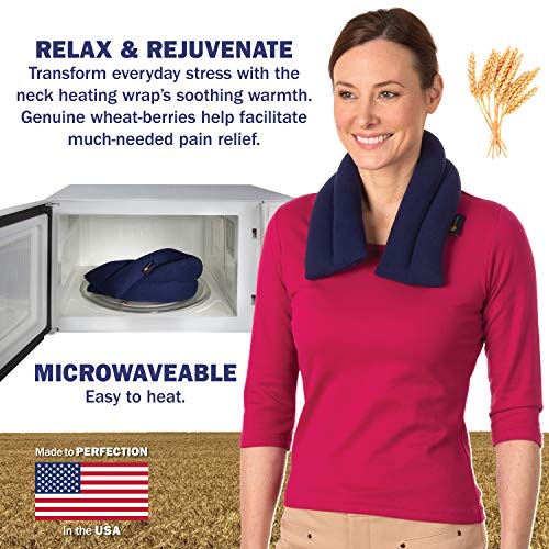 SunnyBay Neck Heating Wrap Microwavable - Navy Blue and Ocean Blue