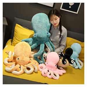 Uongfi Sleep Home Accessories Lovely Simulation Octopus Plush Stuffed Toy Soft Animal Cute Animal Doll Gifts (Color : Blue, Height : 65cm)