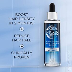 Nioxin Night Density Rescue, Overnight Leave-in Treatment, Antioxidant Serum for Hair Density and Thickness, 2.4 fl oz