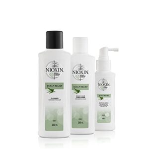 nioxin scalp relief system kit for sensitive, dry & itchy scalp, paraben & sulfate free