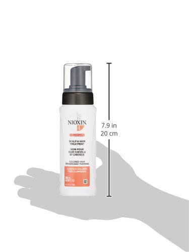 Nioxin System 4 Scalp & Hair Treatment, Color Treated Hair with Progressed Thinning, 6.8 Fl Oz