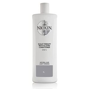 nioxin system 1 scalp therapy conditioner, natural hair with light thinning, 33.8 oz