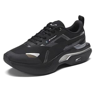 puma womens bmw mms kosmo rider lace up sneakers shoes casual – black – size 9.5 m