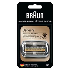 braun series 9 electric shaver replacement head – 92s – compatible with all series 9 electric razors 9290cc, 9291cc, 9370cc, 9293s, 9385cc, 9390cc, 9330s, 9296cc