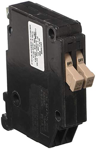 Eaton GIDDS-606124 Ch Series Single-Pole Twin Breaker, 3/4 in, 120 Vac, 20 Amps-606124