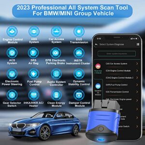 AUTOPHIX 3910 Bluetooth All System OBD2 Scanner Compatible with BMW/Mini Battery Registration Diagnostic Scan Tool with Service EPB CBS ETC Reset Battery Check Code Reader for iPhone iPad Android