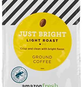 AmazonFresh Just Bright Ground Coffee, Light Roast, 12 Ounce