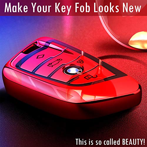 COMPONALL for BMW Key fob Cover, Key Fob Case for BMW 2 5 6 7 Series X1 X2 X3 X5 X6