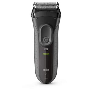 braun electric razor for men foil shaver, rechargeable, black, 4 piece set