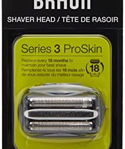 Braun Series 3 32B Foil & Cutter Replacement Head, Compatible with Models 3000s, 3010s, 3040s, 3050cc, 3070cc, 3080s, 3090cc (Packaging May Vary)