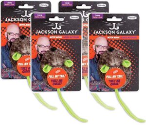 petmate 4 pack of jackson galaxy motor mouse with catnip