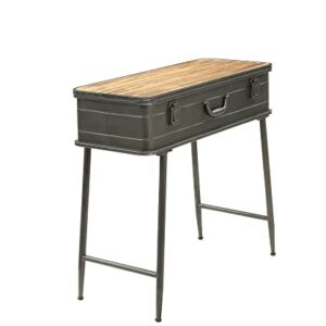 4D Concepts Urban Loft Metal Two Trunk Tables, Rustic Natural Pine