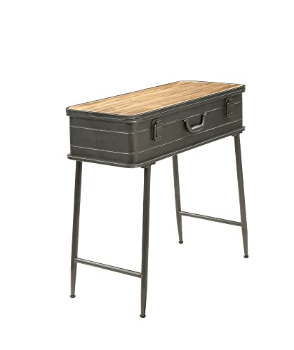 4D Concepts Urban Loft Metal Two Trunk Tables, Rustic Natural Pine