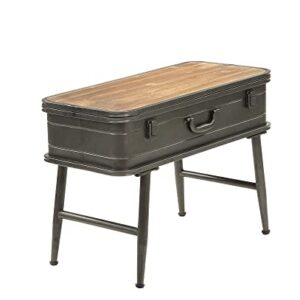 4D Concepts Urban Loft Metal Two Trunk Tables, Rustic Natural Pine